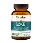 Himalaya USDA Organic Bacopa Monnieri Supplement,750 mg,60 Caplets | For Mental Alertness, Supports Calm, Memory & Cognition, Nootropic Herbal Supplement, Bacopa Extract Brahmi - Non-GMO, Vegan