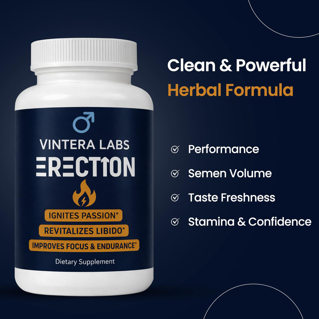 Fast Acting Male Enhancing Pills for Performance, lntimacy, Blood Flow, Hardness | Helps Boost Confidence, Semen Volume Booster, Load & Size, 60 Capsules