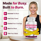 Belly Fat Burner for Women – Powerful Weight Loss Pills That Target Stubborn Belly & Thigh Fat – Thermogenic Metabolism Booster, Appetite Suppressant & Bloating Relief – Advanced Slimming Formula