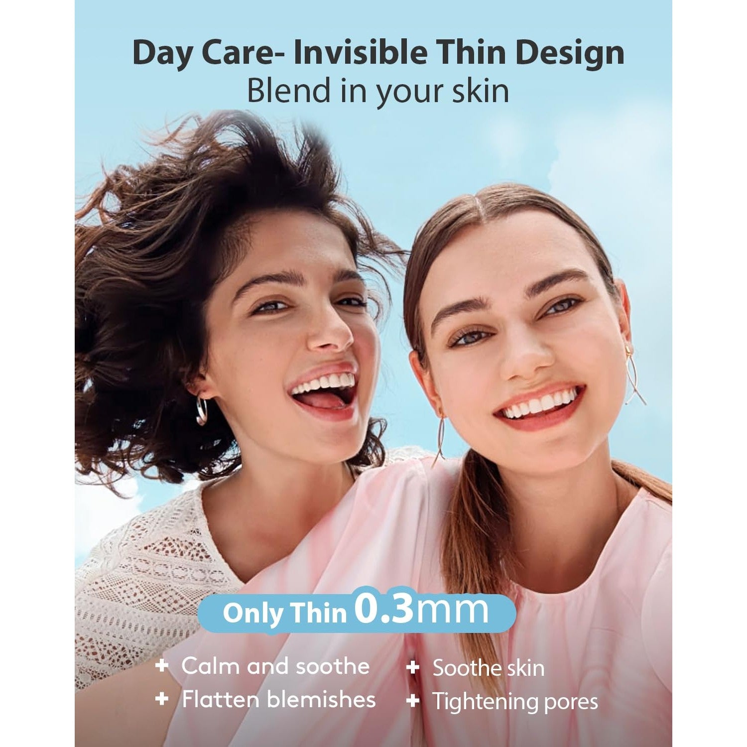 LitBear Acne Pimple Patches- Day and Night 4 Sizes 180 Dots Thin & Thick Hydrocolloid Patches with Witch Hazel, Tea Tree & Calendula Oil, Pimple Stickers for Covering Zits, Blemishes, Spots, Acne Dots