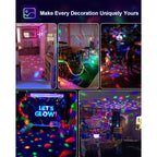 Buy now Luditek 2-Pack Sound Activated Party Lights with Remote Control, Disco Ball Light, DJ Strobe Lamp for Home Room Dance Party Supplies White Elephant Gifts Birthday Christmas Halloween Party Decorations at indiglob india