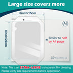 Transparent Film Dressing 6'' x 8'' Box of 12, Waterproof Bandages
