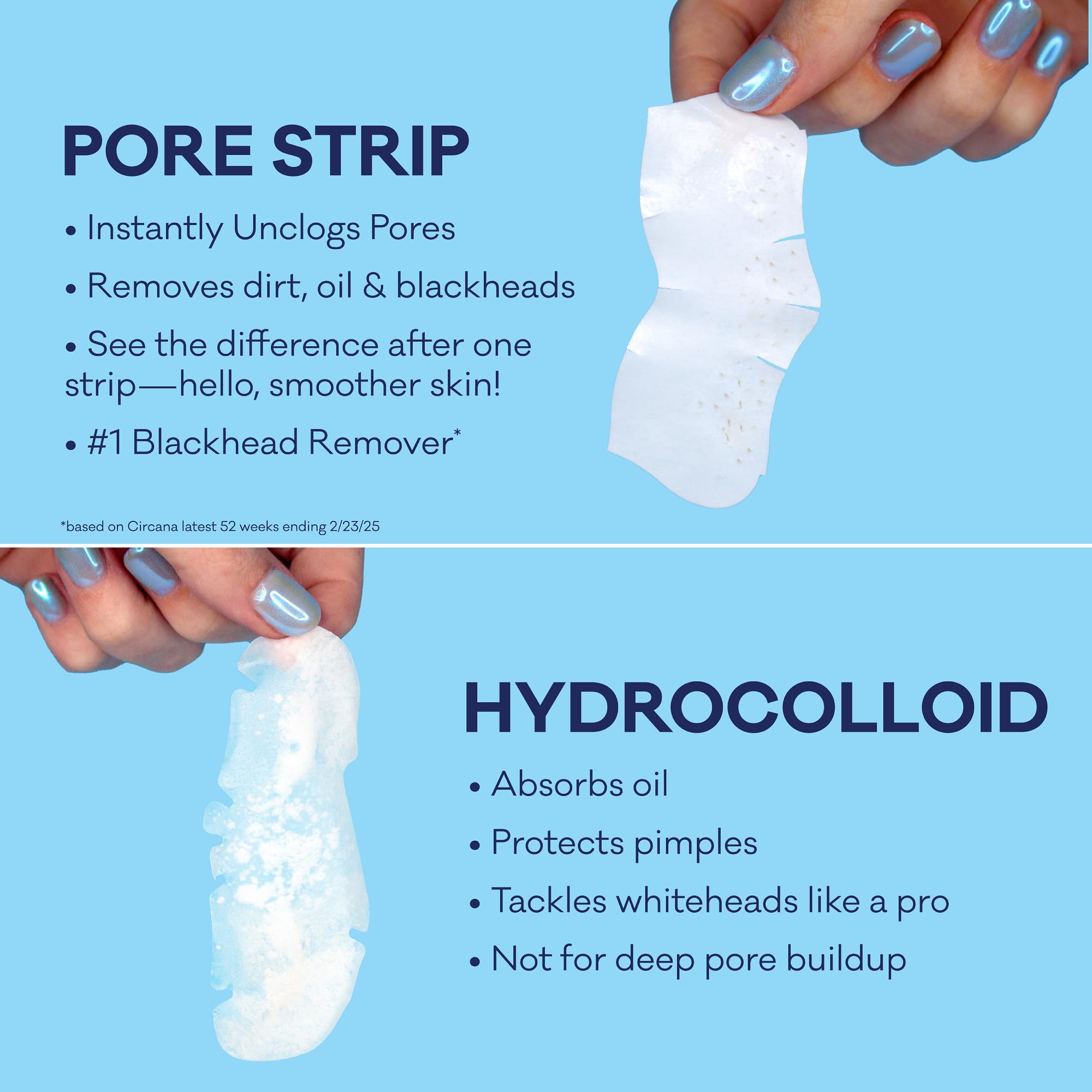 Biore Witch Hazel Ultra Strength Blackhead Remover Pore Strips, 18 ct | Deep Cleansing Nose Strips, C-Bond Technology, Clears Pores 2x More, Oil-Free, Non-Comedogenic, 18 Count