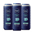Buy now NIVEA MEN Cool Body Wash, Icy Menthol and Yuzu Scent, 3-in-1 Men's Body Wash, Face and Hair, Paraben Free, pH-Skin Friendly, 16.9 Fl Oz Bottle, Pack of 3 16.9 Fl Oz (Pack of 3) Fresh Wave at indiglob india