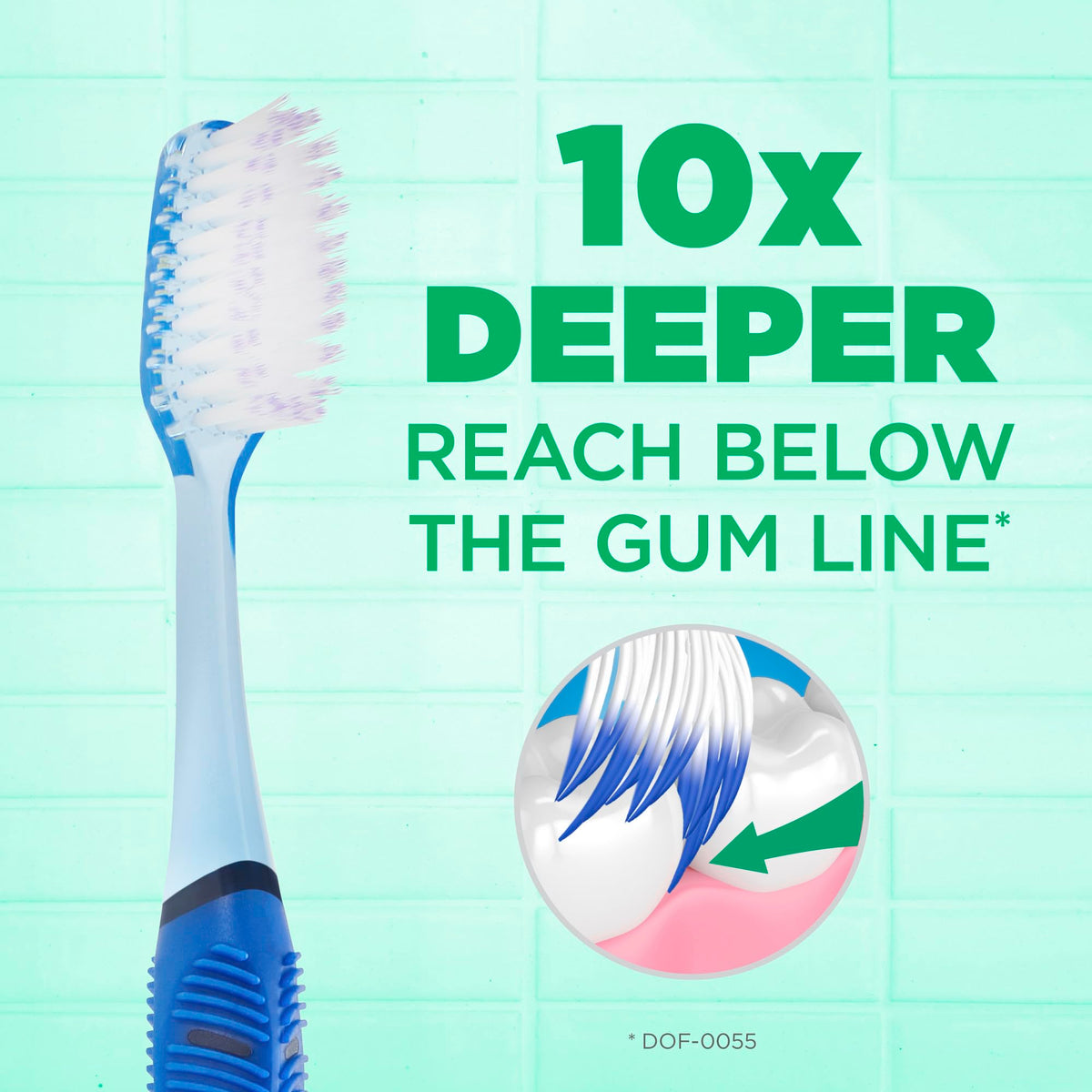GUM Deep Clean Technique Soft Toothbrush, Full Head, 2 Count