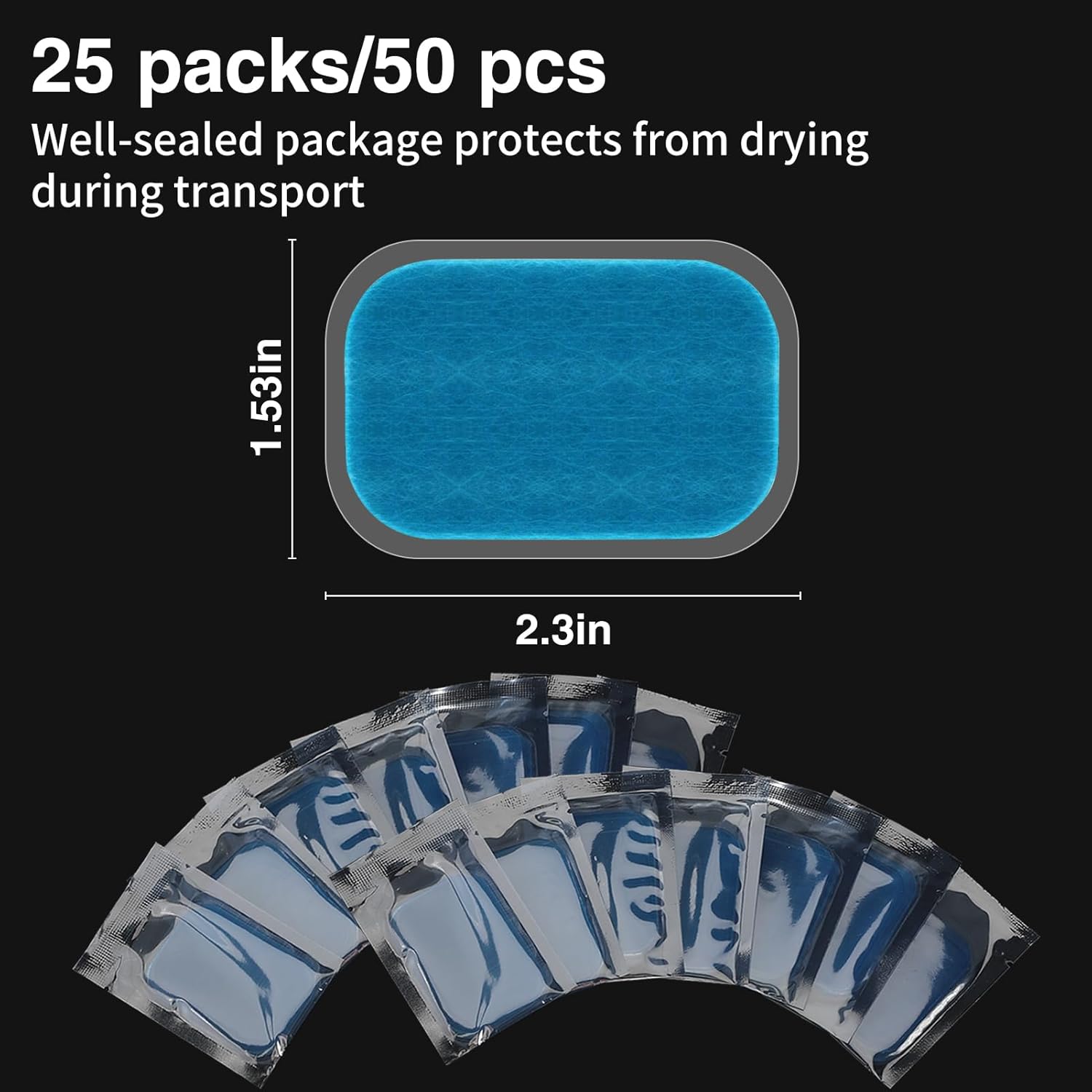 Buy now PAMASE 50/80 Pcs Gel Pads for Abs Stimulator - Replacement Pads for Abdominal Muscle Trainer, Reusable Ab Workout Toner Belt Accessory at indiglob india