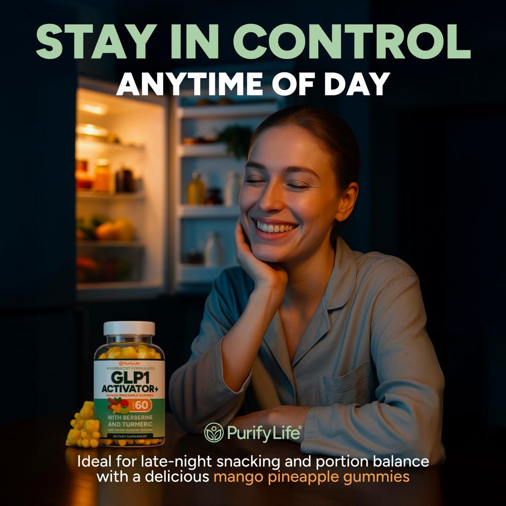 Sugar-Free GLP-1 Support Gummies with Berberine, Cinnamon and Turmeric