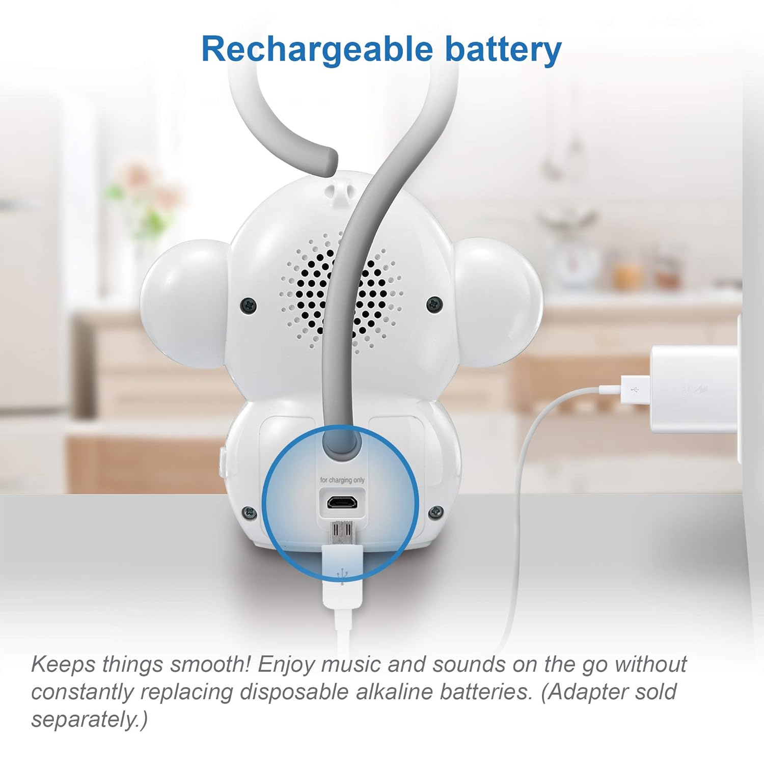 Buy now VTech Communications BC8211 Myla The Monkey Baby Sleep Soother with a White Noise Sound Machine Featuring 5 Soft Ambient Sounds, 5 Calming Melodies & Soft-Glow Night Light, 1 Count (Pack of 1) at indiglob india