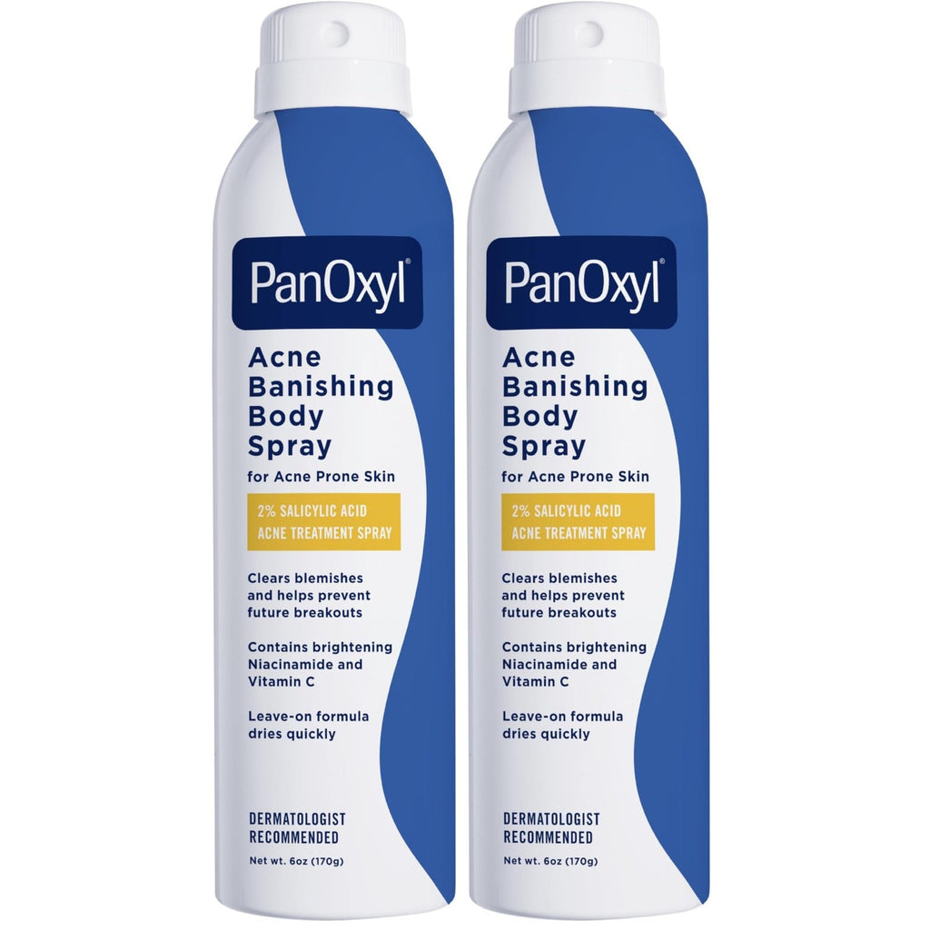 PanOxyl Acne Banishing Body Spray, 2% Salicylic Acid, For Body, 6 oz