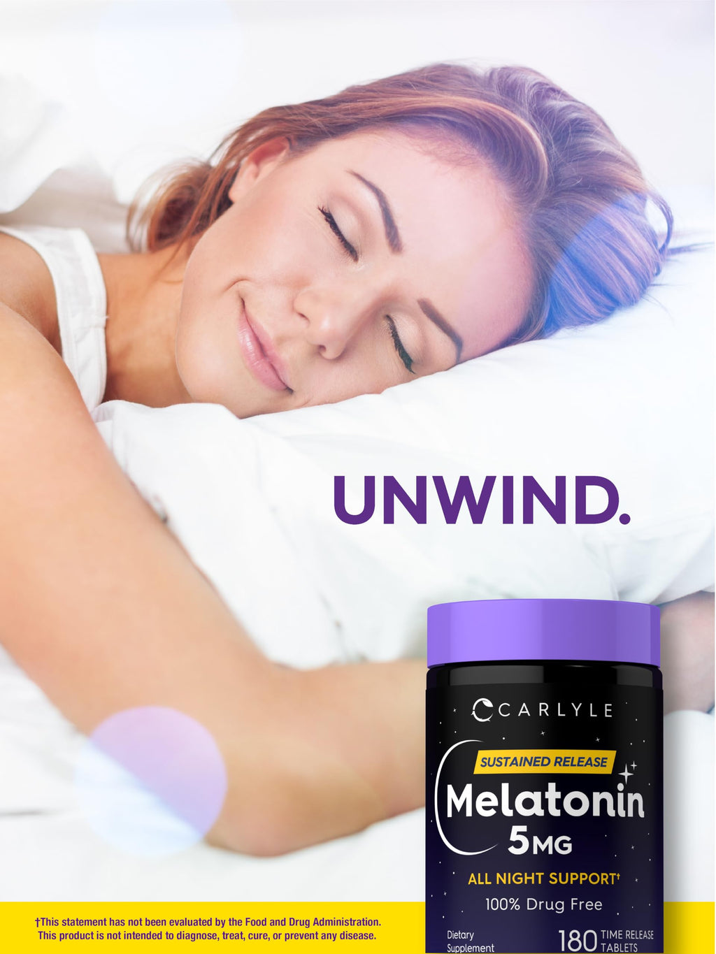 Carlyle Melatonin 5mg | 180 Sustained Release Tablets