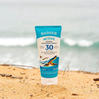 Buy now Badger Mineral Sunscreen Cream SPF 30, Zinc Oxide Sun Care, 98% Organic, Reef Safe, Water Resistant, Unscented Face and Body Sunscreen Travel Size, 2.9 fl oz at indiglob india
