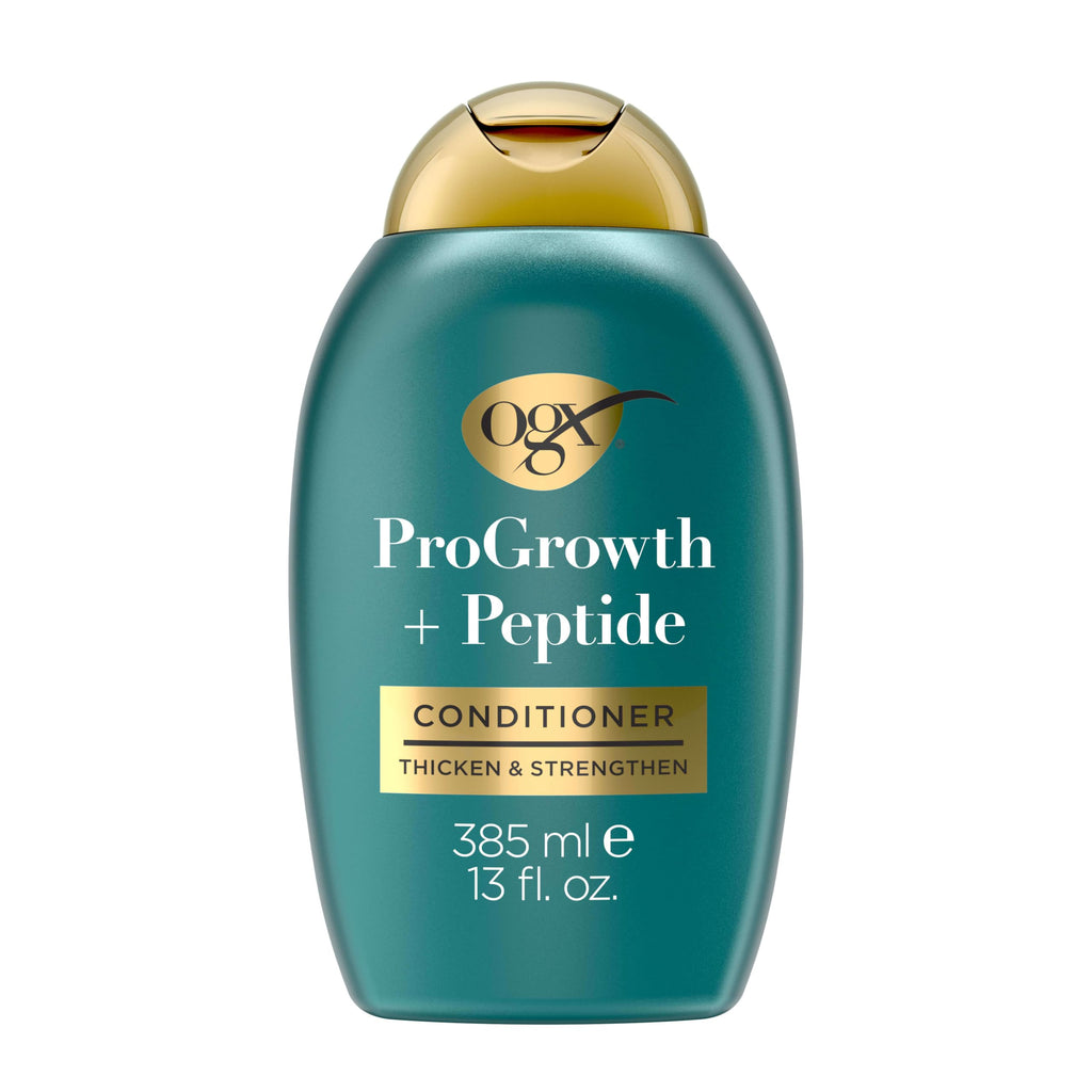 OGX ProGrowth + Peptide Conditioner, 13 fl oz | Thickening, Moisturizes, Reinforces and Strengthens Hair, Reduces Hair Fall Due to Breakage