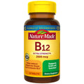 Nature Made Extra Strength Vitamin B12 2500 mcg, B12 Vitamins, 60 Tablets | Energy Metabolism Support Supplement for Men and Women, Helps Reduce Fatigue for Those Low in Vitamin B12, 60 Day Supply
