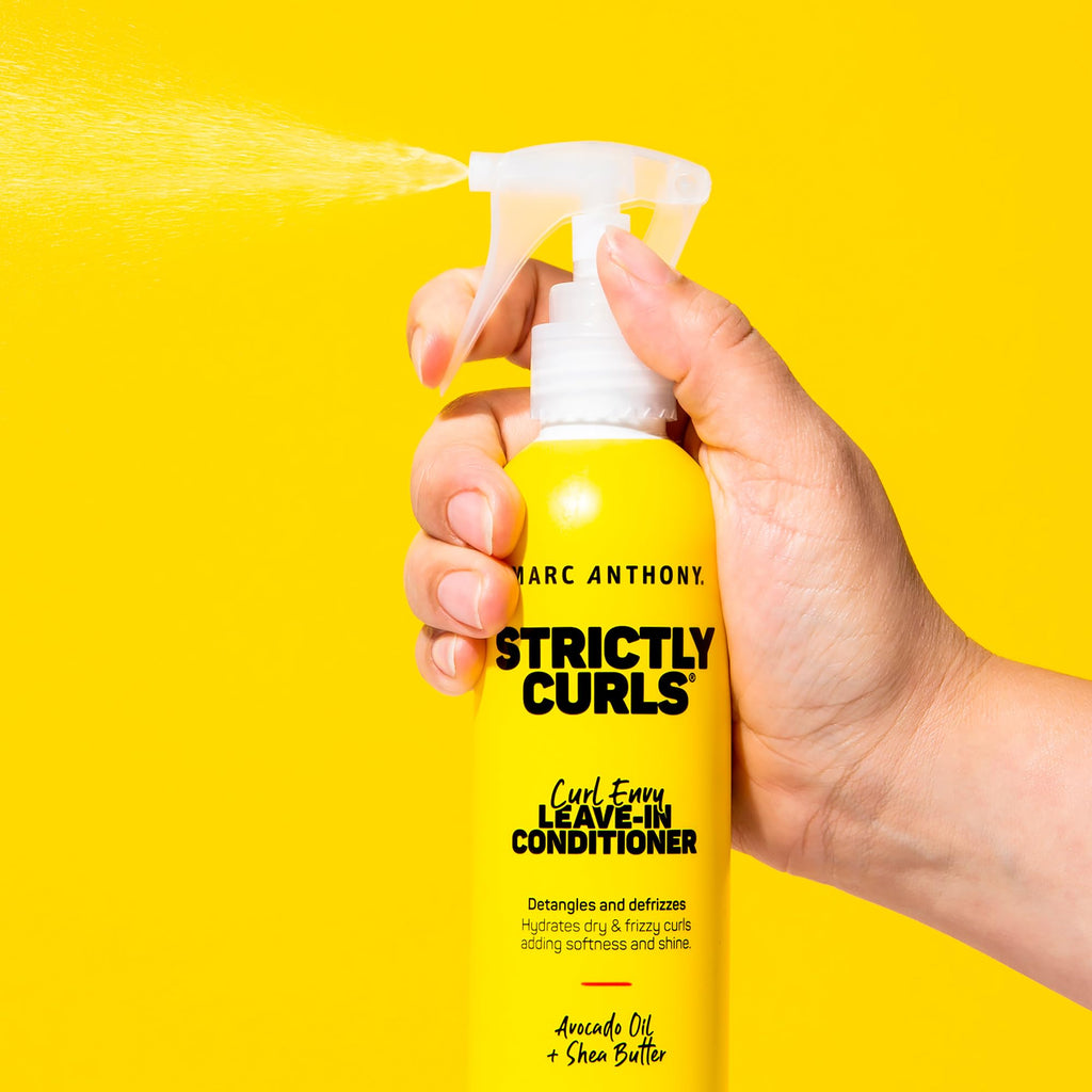 Marc Anthony Strictly Curls, Leave-In Hair Conditioner Spray for Curly Hair | Moisturizing Conditioning Hair Detangler Spray with Shea Butter - Moisturizing, Frizz Smoothing and Managability