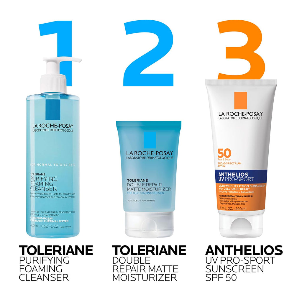 La Roche-Posay Anthelios UV Pro-Sport Sunscreen for Face & Body, Water & Sweat Resistant, Invisible Broad Spectrum Sunscreen, Lightweight & Breathable Skin Sun Protection