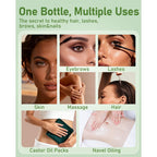 Florisan USDA Certified Organic Castor Oil 16oz Glass Bottle, Cold Pressed, Hexane-Free, Non-GMO, Vegan, 100% Pure Castor Oil for Hair Growth, Skin, Lashes, Eyebrows, EWG Verified