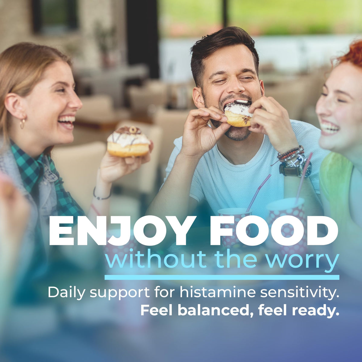 DAO Supplements Histamine Blocker – DAO Enzyme + VIT C, Gut Support 60ct