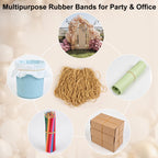 200PCS Rubber Bands, 7" *1/16" Large Rubber Bands for Office Supplies