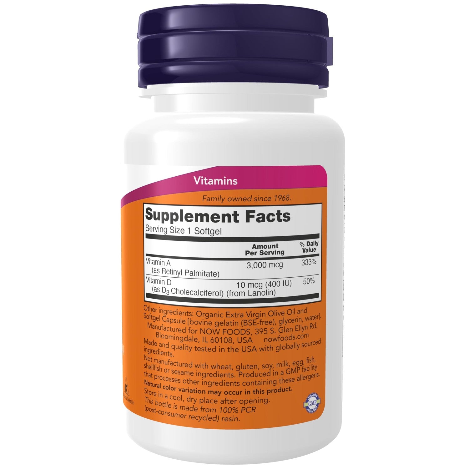 Buy now NOW Supplements, Vitamin A & D 10,000/400 IU, Eye Health*, Essential Nutrition, 100 Softgels at indiglob india