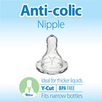 Buy now Dr. Brown’s Natural Flow Y-Cut Narrow Baby Bottle Silicone Nipple, Ideal for Thicker Liquids, 9m+, 100% Silicone Bottle Nipple, 6 Count at indiglob india