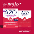 AZO Cranberry Pills for Urinary Tract Health for Women & Men, 50 Caplets | Made with Pacran Cranberry Powder, Sugar-Free Caplets, Bladder Support, 1 Serving Equals 1 Glass of Juice