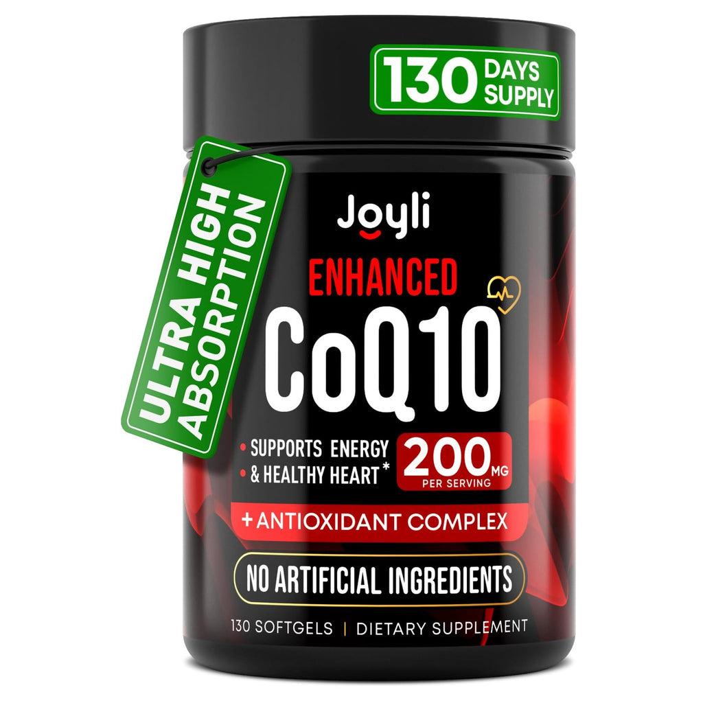 CoQ10 400mg Softgels - High Absorption Co Q10, 400mg Softgels for Heart Health & Energy Production - Enhanced Co Q 10 Supplement with Antioxidants and Flaxseed Oil - CoQ10 400 mg per Serving