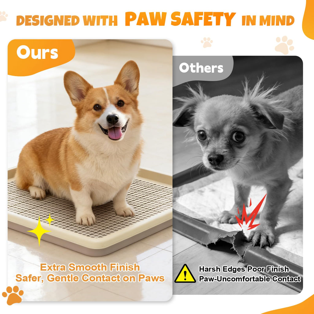 Dog Potty Tray Fits 22 x 22 In Pee Pad, Potty Training for Puppy Pad Holder