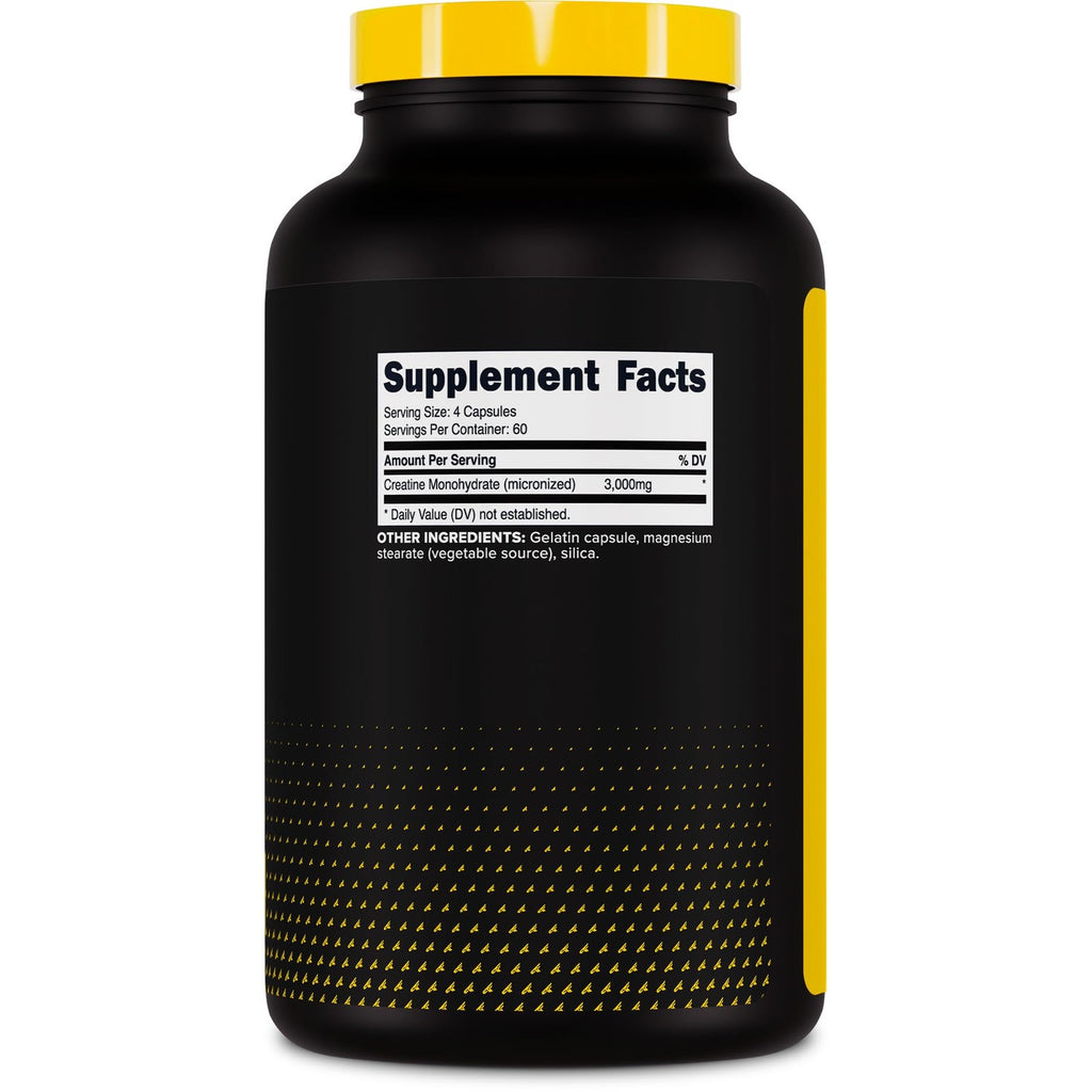 Primaforce Creatine Monohydrate Capsules (3,000mg) 240 Capsules | Gluten Free and GMO-Free