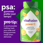 Vitafusion Power C Vitamin Gummies | 150 Count for Adult Men & Women | Orange Flavor | Gluten and Dairy-Free Gummy Supplement