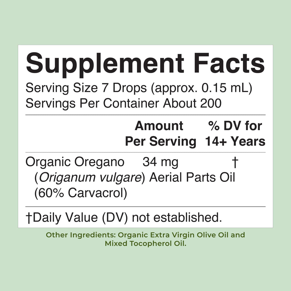 MARYRUTH'S Organic Oil of Oregano Liquid Drops, Sugar Free, 6 Month Supply | 60% Carvacrol, Immune Support Supplement, Traditional Use Herb, Vegan, USDA Organic, CLP Certified, Non-GMO, 200 Servings