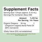 MARYRUTH'S Organic Oil of Oregano Liquid Drops, Sugar Free, 6 Month Supply | 60% Carvacrol, Immune Support Supplement, Traditional Use Herb, Vegan, USDA Organic, CLP Certified, Non-GMO, 200 Servings