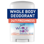 Secret Whole Body Deodorant Cream for Women, Travel Size, Peach & Vanilla Blossom Scent, Aluminum Free Deodorant, 72 HR Odor Protection, 0.8 oz (Pack of 2)