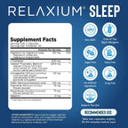Relaxium Sleep Aid for Adults, 5mg Melatonin, Magnesium Glycinate, 30-Day | Professional Strength, Drug-Free and Non-Habit Forming Dietary Supplement