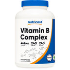Nutricost High Potency Vitamin B Complex 462mg, 120 Capsules | Energy Complex with Vitamin C
