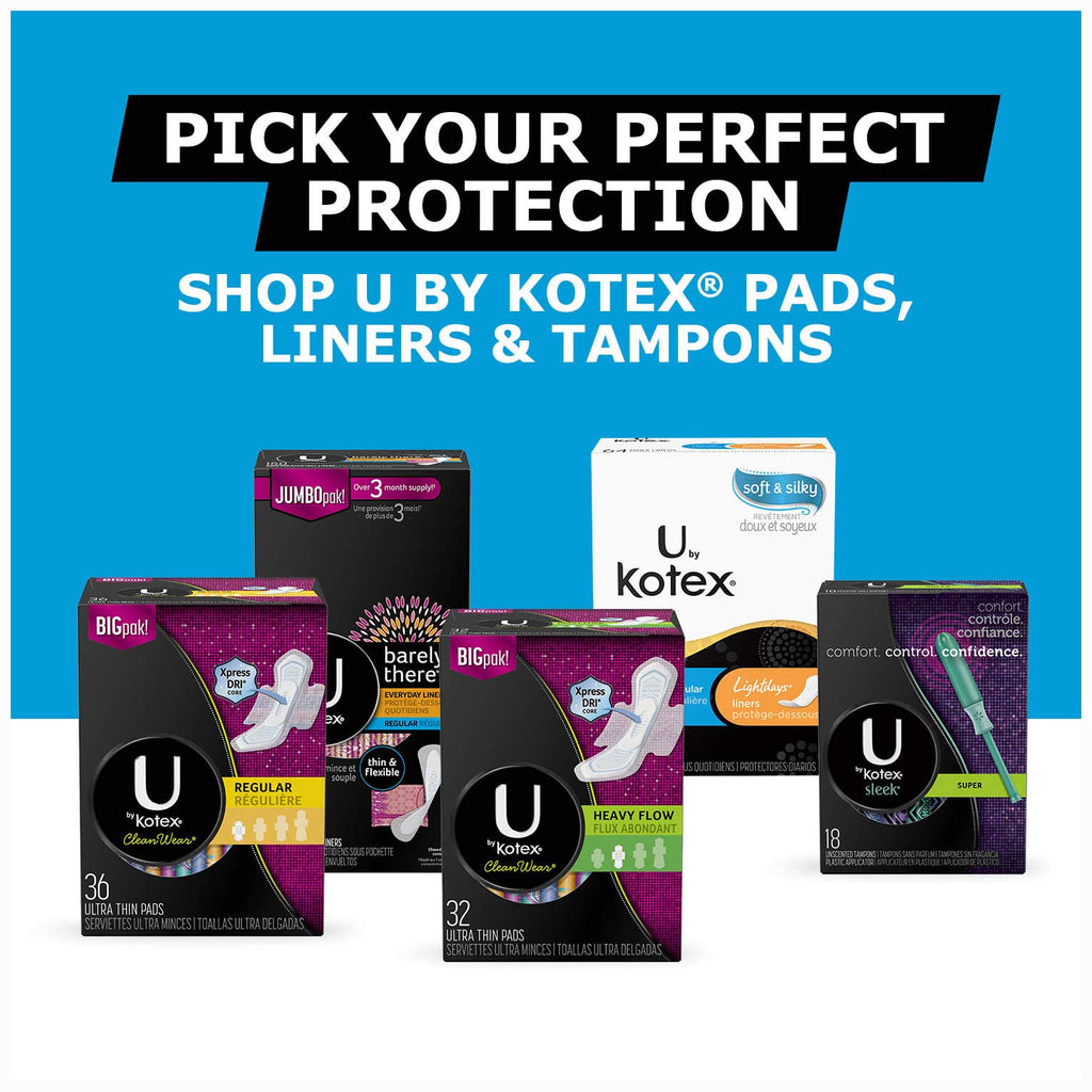 U by Kotex Barely There Thong Pantiliners 50 ea (Pack of 2)