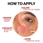 Buy now Smashbox Halo Sculpt + Glow Face Palette | Vitamin E, Long Lasting, Contour + Highlighter, 0.55 oz. at indiglob india
