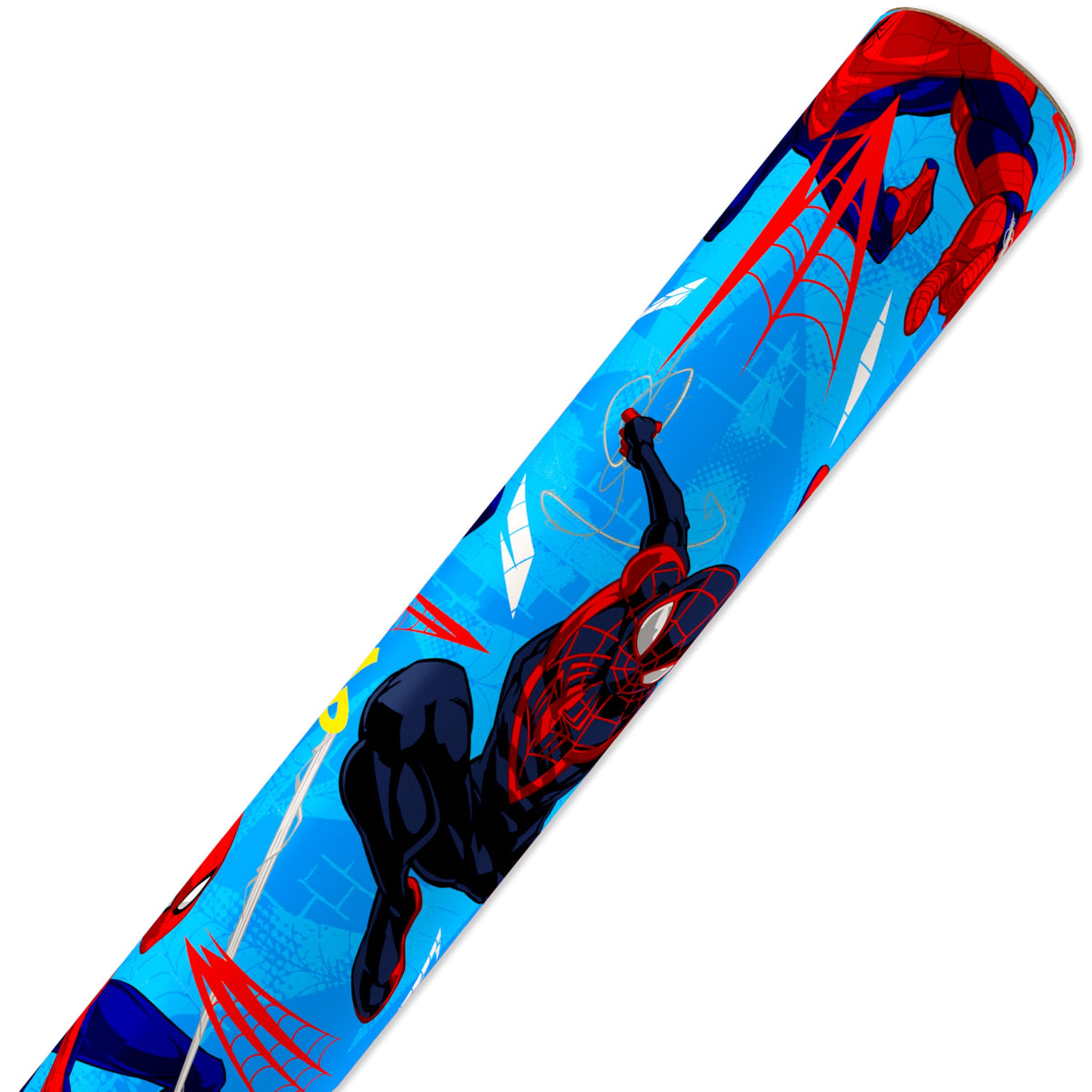 American Greetings 1-Count Reversible Marvel All-Occasion Wrapping Paper Roll, Spider-Man & Miles Morales Action Print (30 in., 40 sqft.)