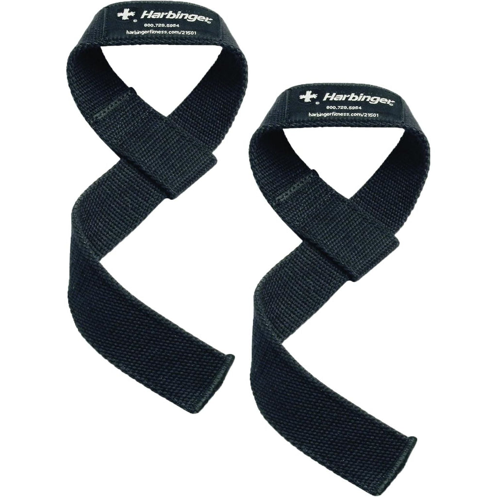 Buy now Harbinger Heavy Cotton Lifting Straps (Pair), Black, 20 1/2" Long 1 1/2" Wide at indiglob india