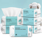Face Towels, Disposable Face Towel 600 Count, Makeup Remover Dry Wipes, Soft Cotton Dry Wipes Facial Cloths Towelettes for Washing and Drying, Facial Tissue for Cleansing, Skincare