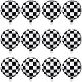 Buy now Checkerboard Balloon Aluminum Foil Black White Checkered Balloon for Racing Themed Party Decoration Supply, 18 Inches(12) 12 at indiglob india