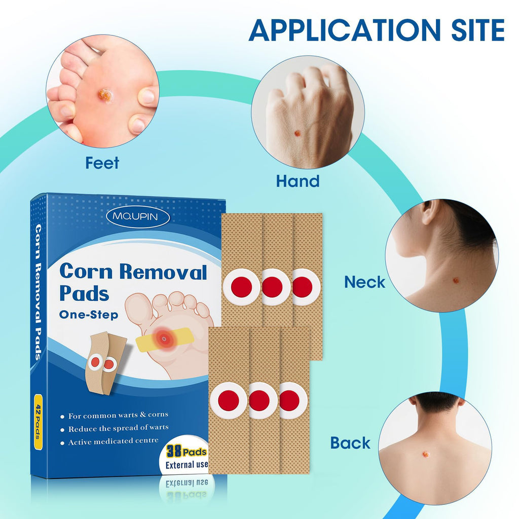 38 Pcs Corn Removal Pads for Toe,Extra Strength Corn & Callus Remover for Feet & Toes for Adult and Elderly Nurses Hikers and Athletes Men and Women