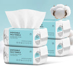 Face Towels, Disposable Face Towel 600 Count, Makeup Remover Dry Wipes, Soft Cotton Dry Wipes Facial Cloths Towelettes for Washing and Drying, Facial Tissue for Cleansing, Skincare