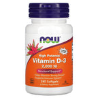 Buy now NOW Foods Vitamin D-3, 50 mcg (2,000 IU), 240 Softgels, 3 Pack at indiglob india