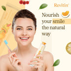 Buy now Revitin Toothpaste | Fluoride-Free Prebiotic Citrus Tooth Gel | No SLS, Gluten Free, Dye Free, GMO Free, No Sweeteners | Non-Toxic, Kid Approved at indiglob india