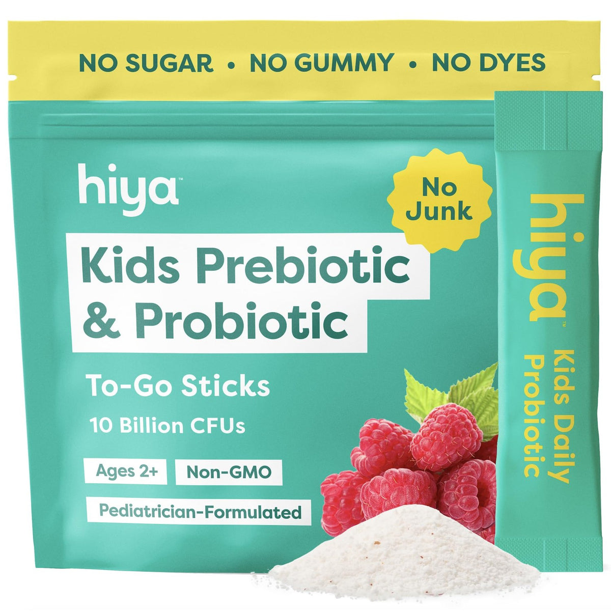 HIYA Kids Daily Probiotic for Gut & Immune Support, 20 Sticks