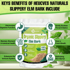 Slippery Elm, Slippery Elm Powder Organic, from Inner Bark (349 Serving)