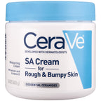 CeraVe SA Moisturizing Cream, Exfoliates and Softens Rough Skin, 12oz | Skin Care, Smooths Rough Skin with Salicylic Acid, Lactic Acid, Hyaluronic Acid, Niacinamide Fragrance-Free & Allergy Tested