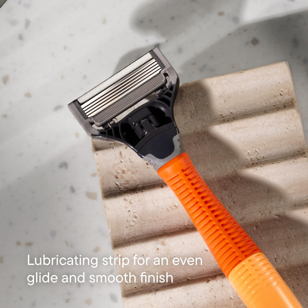 Buy now Harry's Original Razor Blades for Men - 10 Count - Premium Razor Blade Refill Cartridges - German Engineered at indiglob india