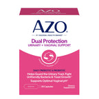 AZO Dual Protection, Urinary + Vaginal Support, Prebiotics and Probiotics for Women*, Starts Working Within 24 Hours, Non-GMO, 30 Count (Pack of 2)