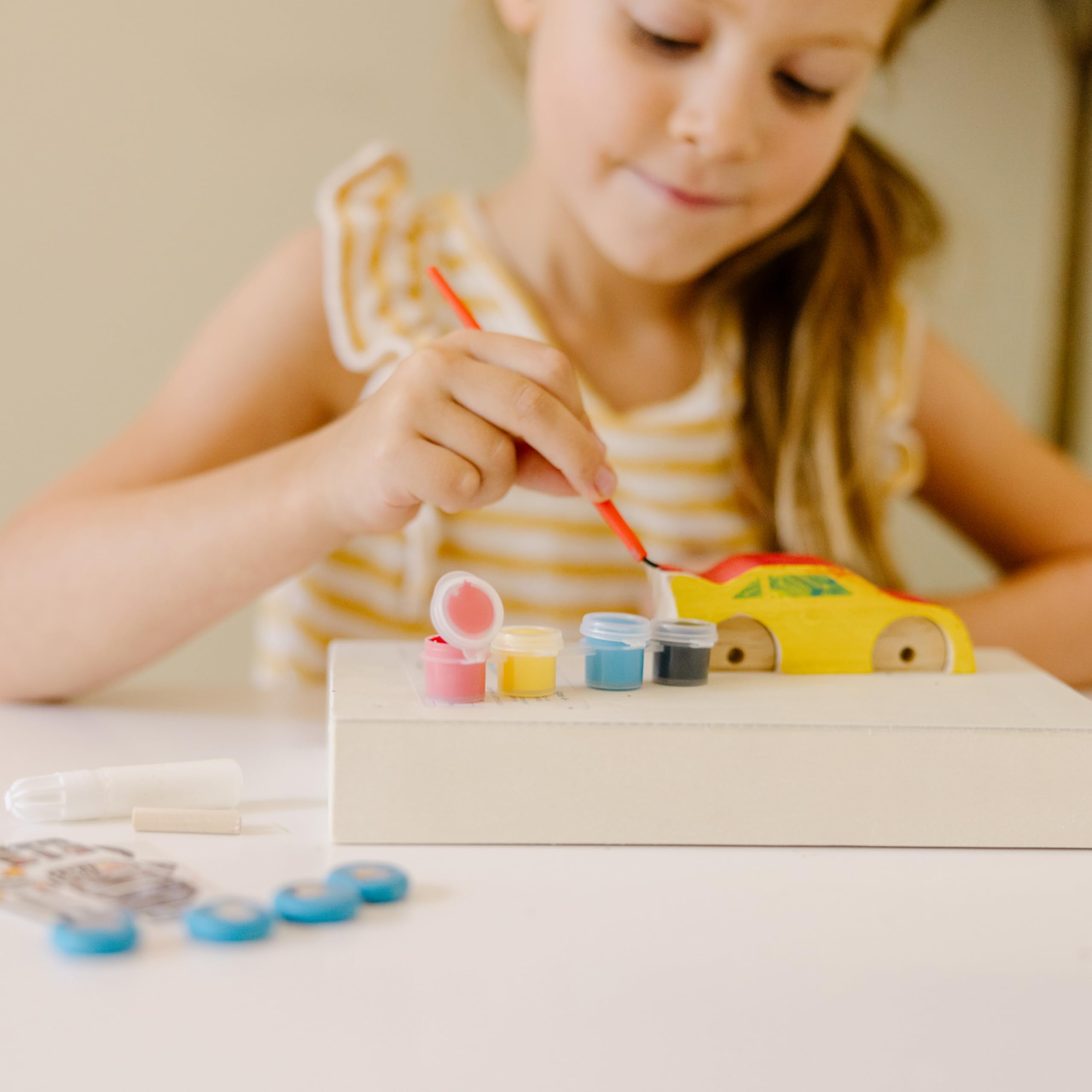 Buy now Melissa & Doug Created by Me! Race Car Wooden Craft Kit at indiglob india